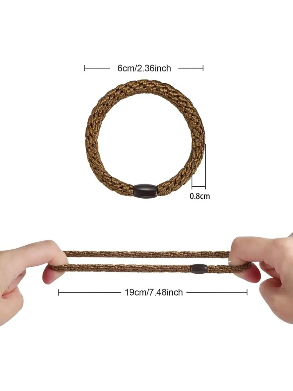 30 Pcs Hair Ties for Women & Girls - Soft Elastic Bands for Thick Hair, No
